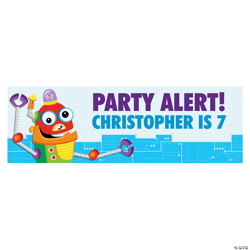Robot Party Custom Banner - Medium Image Thumbnail