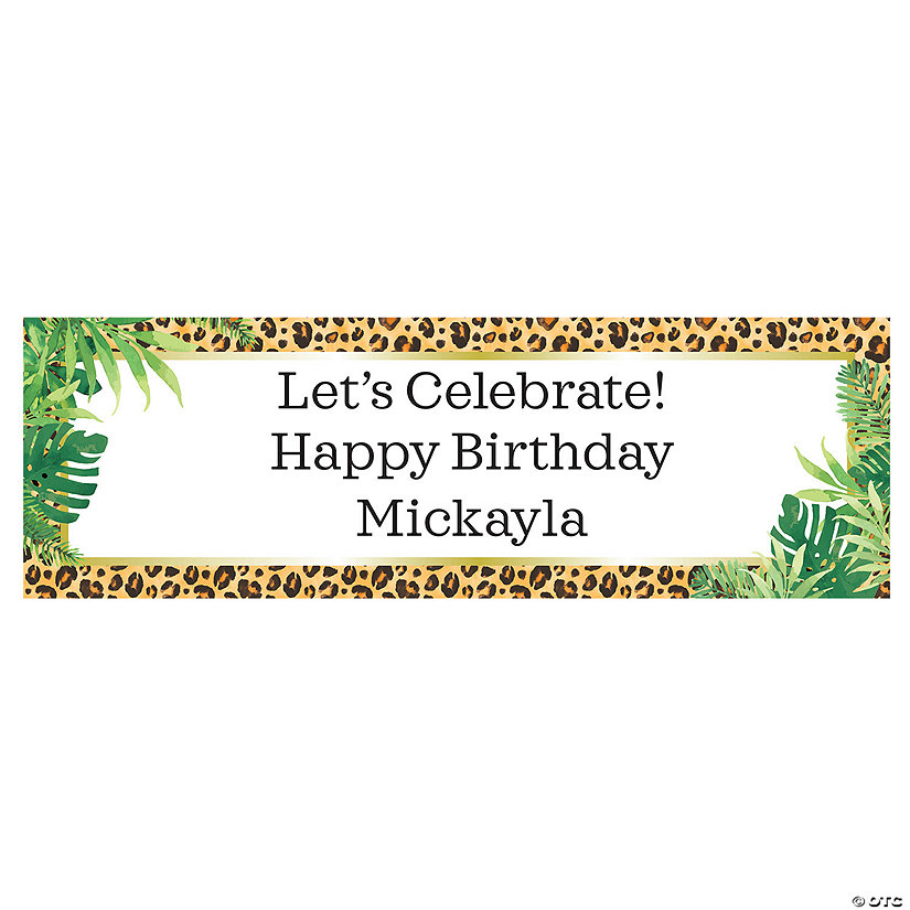 Sophisticated Safari Custom Banner - Large Image