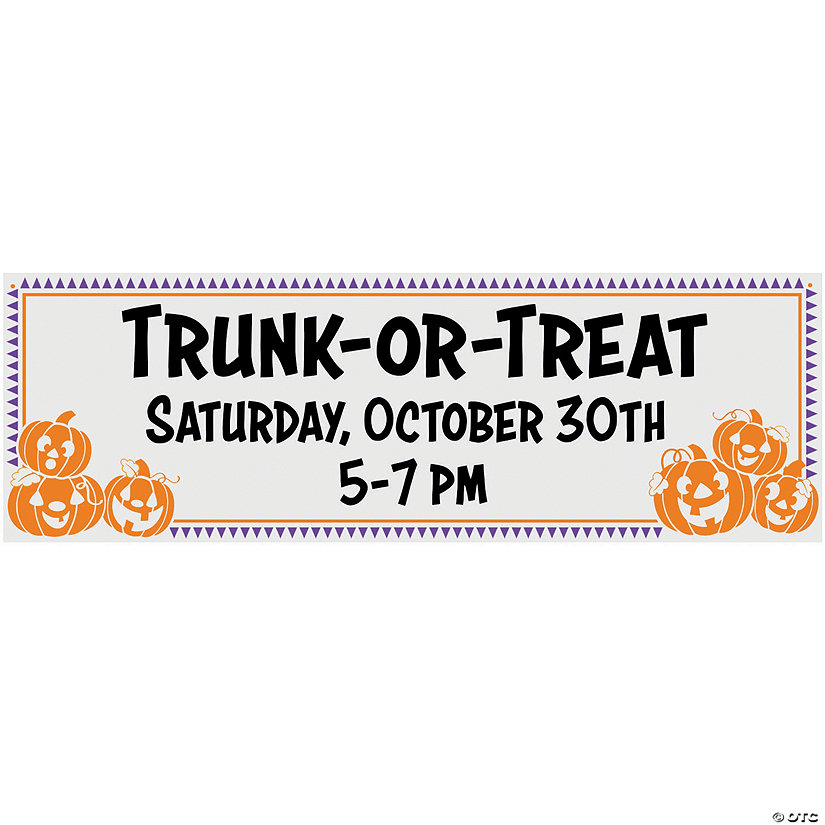 Trunk-or-Treat Halloween Custom Banner - Medium Image Thumbnail