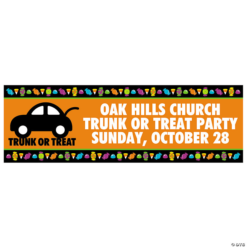 Trunk-or-Treat Halloween Custom Banner - Medium Image Thumbnail