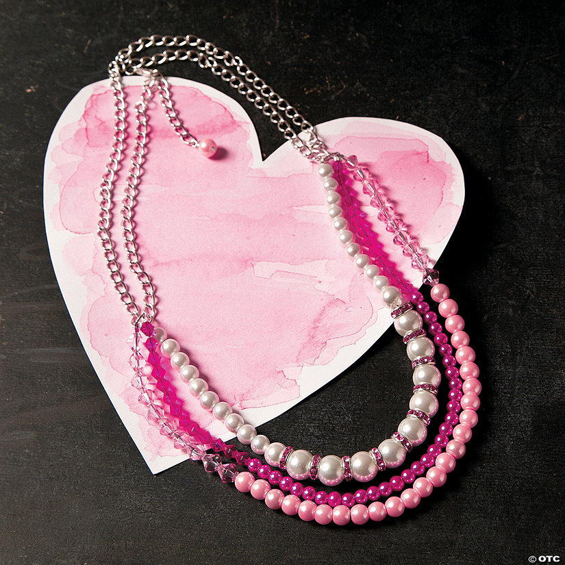 Valentine's Day Necklace Idea Oriental Trading