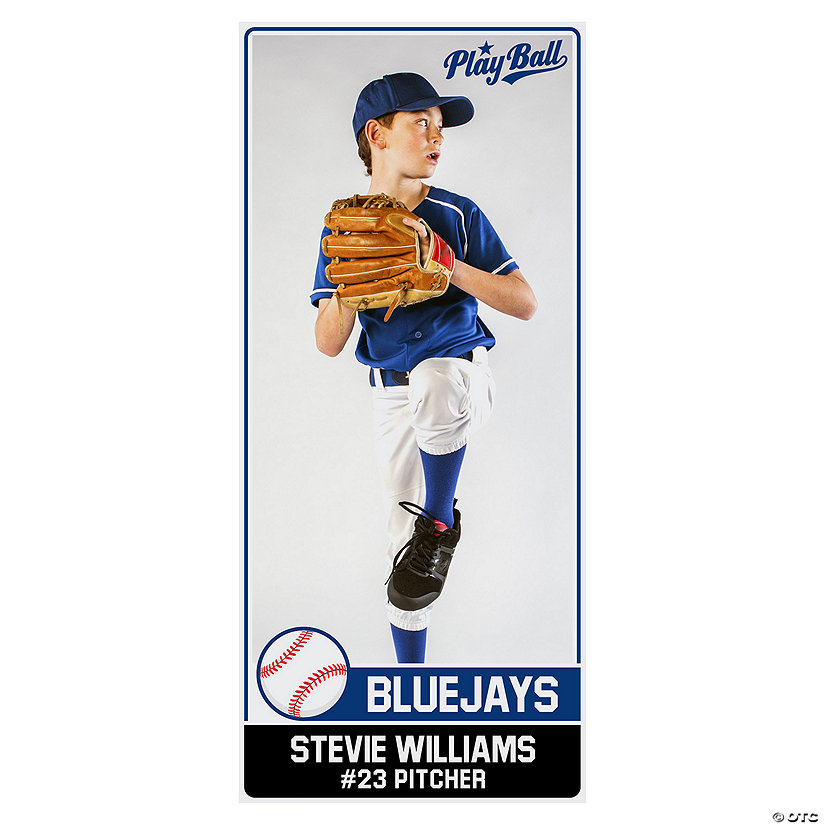 Vertical Baseball Photo Custom Banner - Large Image Thumbnail