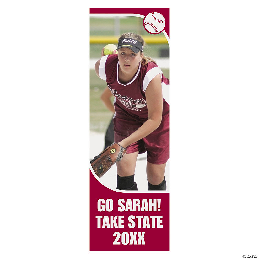 Vertical Baseball Photo Custom Banner - Small Image