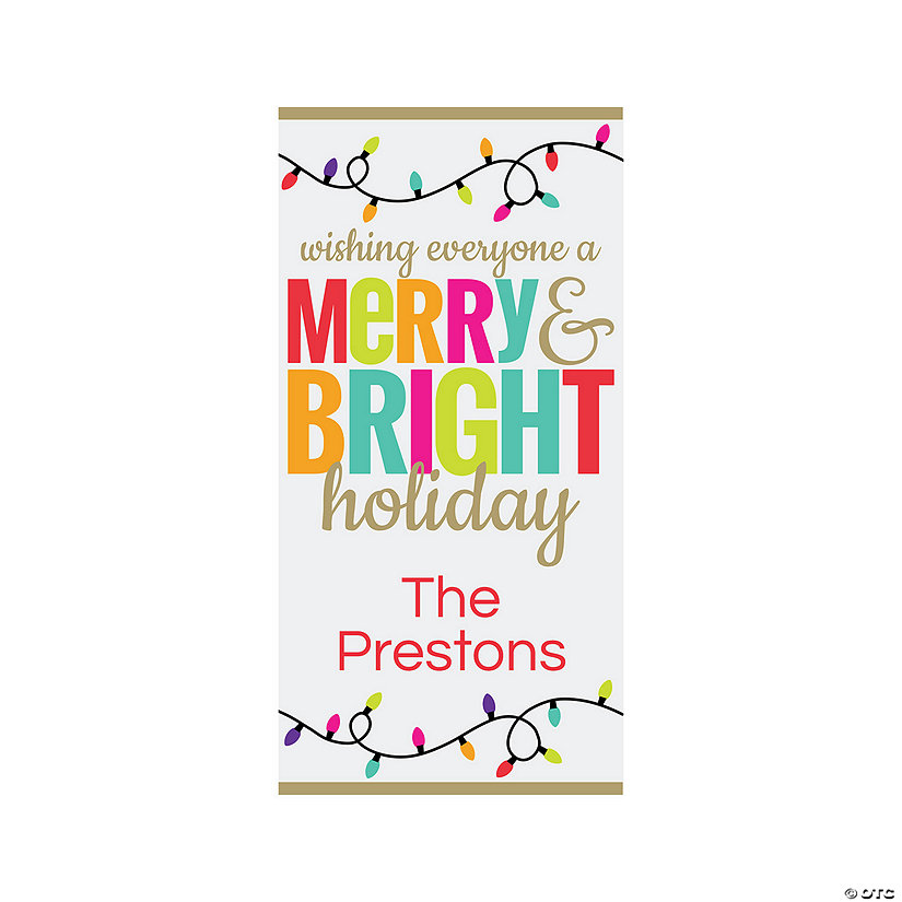 Vertical Holiday Spirit Custom Banner - Medium Image Thumbnail