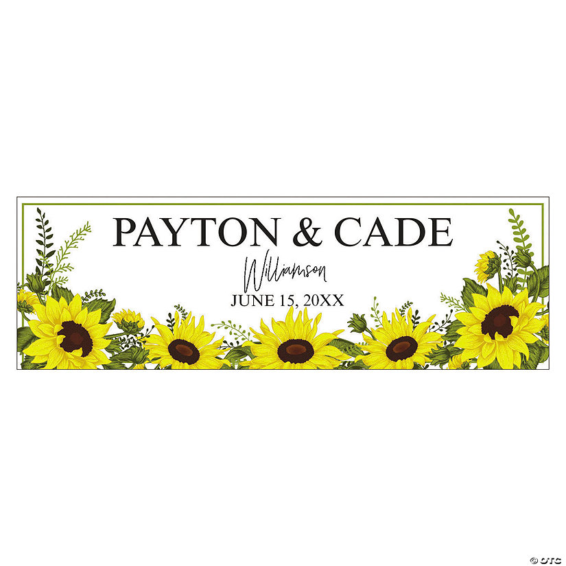 Wedding Sunflowers Custom Banner - Medium Image Thumbnail