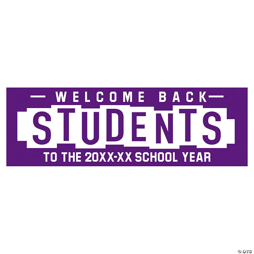 Welcome Back Students Custom Banner - Large Image Thumbnail