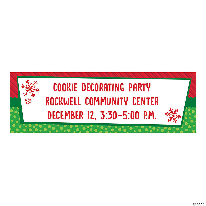 Whimsical Christmas Custom Banner - Small Image Thumbnail