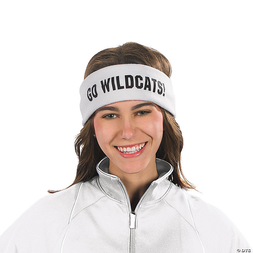 White Personalized Headbands Oriental Trading