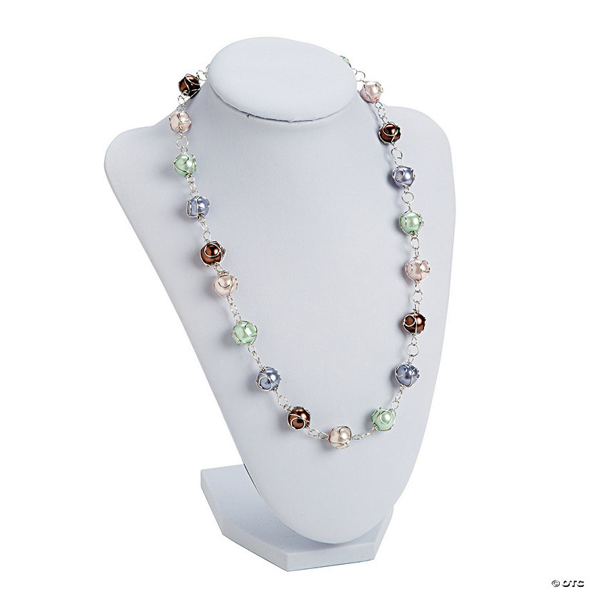 WireWrapped Beaded Necklace Idea