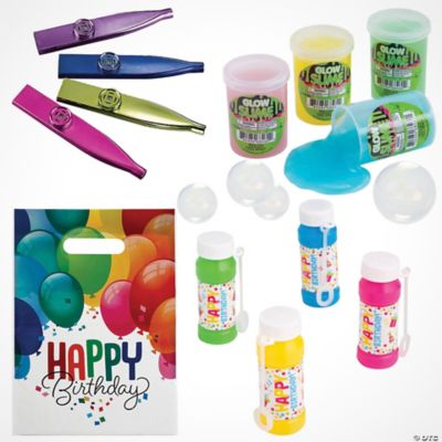Frozen Birthday Party Favors Set - 110Pcs Party Supplies for kids Included  Paper Goodie Bags,Bracelets,Stickers,Button Pins,Party Blowers,Game Themed