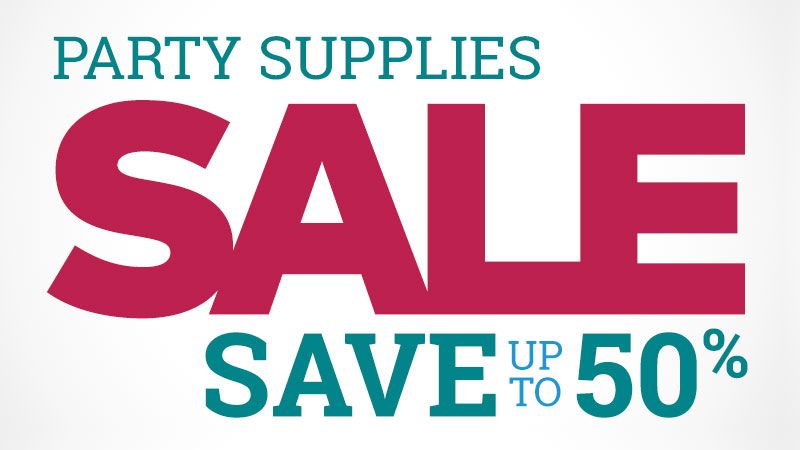 Party Supplies Sale - Save up to 65%