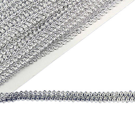 1/2" x 15 Yards Silver Gimp Braid 5 Packs Gimp Braid Trim