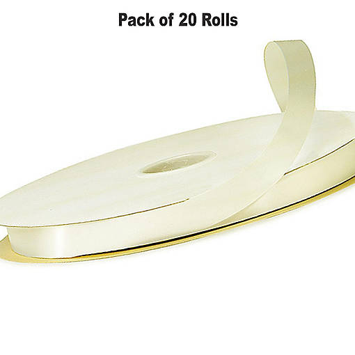 1/4"x100 yard Ivory Polyester Satin Gift Ribbon