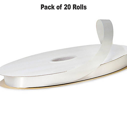 1/4"x100 yard White Polyester Satin Gift Ribobn
