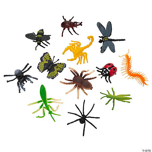 1" Bulk 48 Pc. Micro Critters &amp; Crawlers Vinyl Bugs