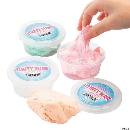 1" Fluffy Cloud Multicolor Stretchy Slime &amp;#8211; 12 Pc.