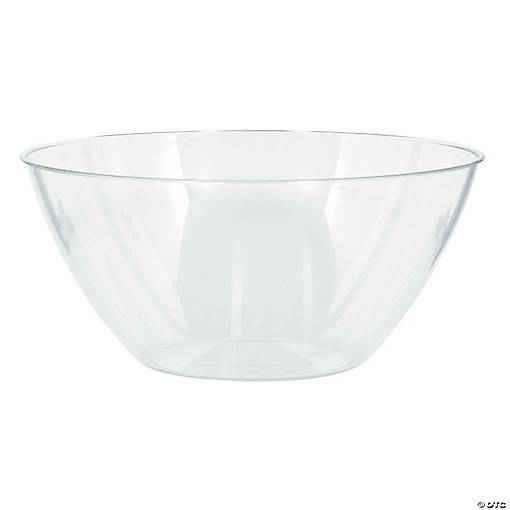 10" Bulk 18 Pc. Small Clear Plastic Serving Bowls