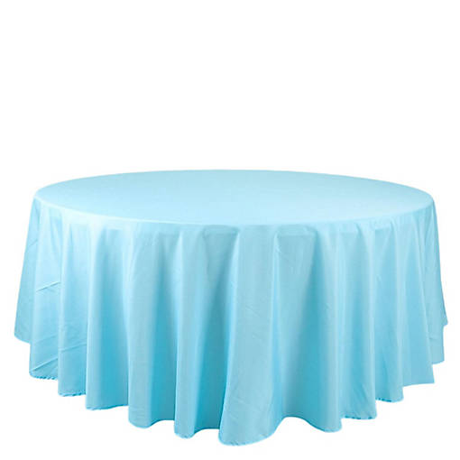 10 pcs 108" Round Polyester Tablecloths Tabletop Wedding  Decorations