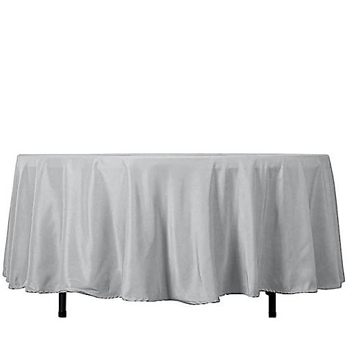 10 pcs 108" Round Polyester Tablecloths Tabletop Wedding  Decorations