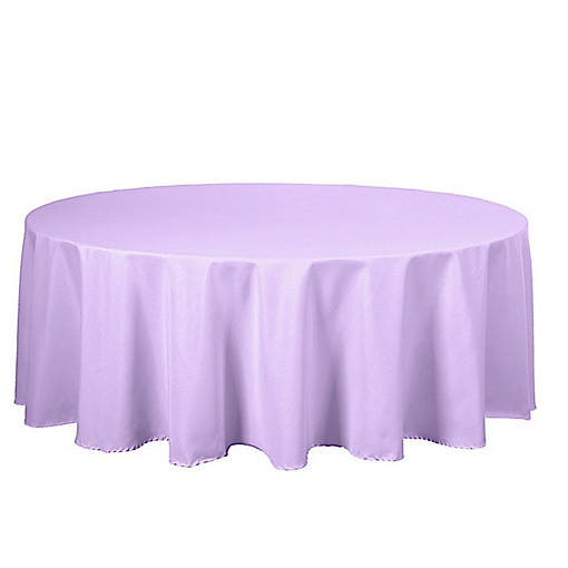 10 pcs 108" Round Polyester Tablecloths Tabletop Wedding  Decorations