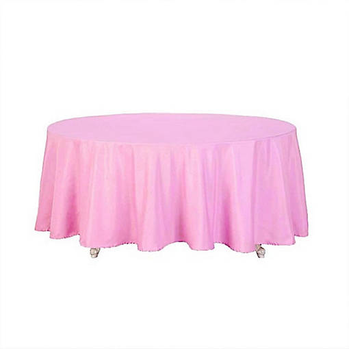 10 pcs 108" Round Polyester Tablecloths Tabletop Wedding  Decorations