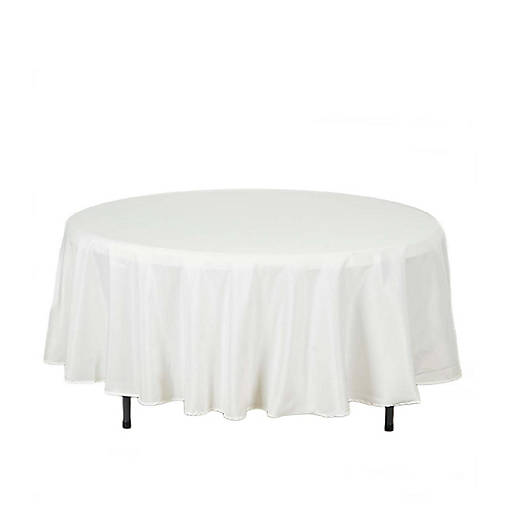 10 pcs 108" Round Polyester Tablecloths Tabletop Wedding  Decorations