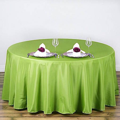 10 pcs 108" Round Polyester Tablecloths Tabletop Wedding  Decorations