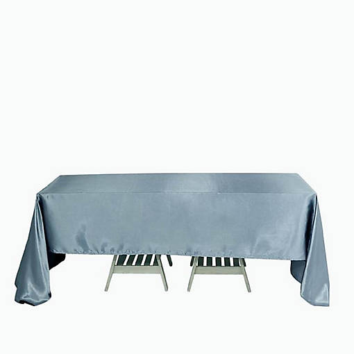 10 pcs 60x126" SATIN Rectangular TABLECLOTHS Wedding Decorations Table Linens