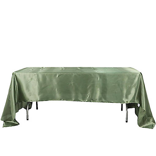 10 pcs 60x126" SATIN Rectangular TABLECLOTHS Wedding Decorations Table Linens