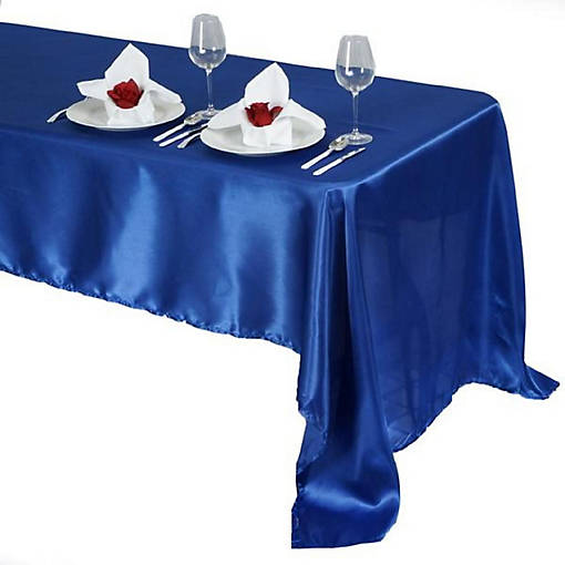10 pcs 60x126" SATIN Rectangular TABLECLOTHS Wedding Decorations Table Linens