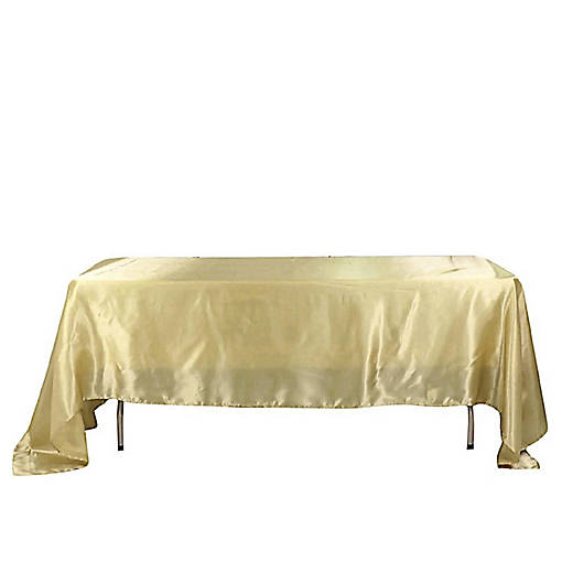 10 pcs 60x126" SATIN Rectangular TABLECLOTHS Wedding Decorations Table Linens