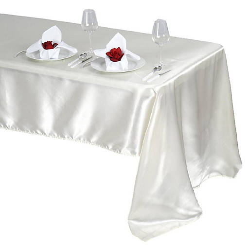 10 pcs 60x126" SATIN Rectangular TABLECLOTHS Wedding Decorations Table Linens