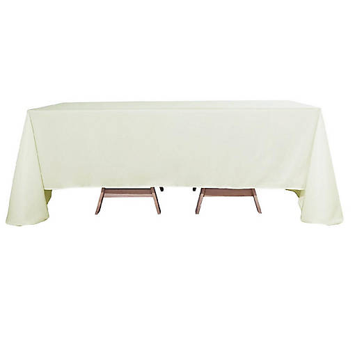 10 Pcs 90"X132" Polyester Tablecloths Wedding Party Table Linens Kitchen Dining