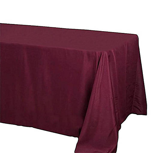 10 Pcs 90"X132" Polyester Tablecloths Wedding Party Table Linens Kitchen Dining