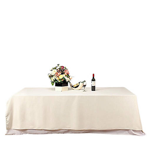 10 Pcs 90"X132" Polyester Tablecloths Wedding Party Table Linens Kitchen Dining