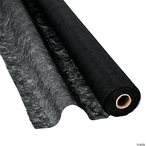 100 Ft. x 3 Ft. Solid Black Fabric Gossamer Roll Decorating Drape