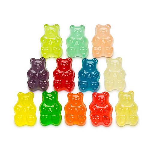 100 Pcs Assorted Gummi Bears Candy (1 lb)