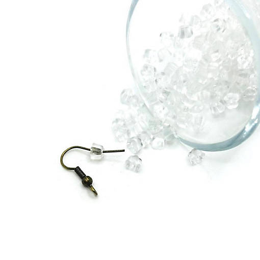 100 Pcs Flower Earring Stopper Backs