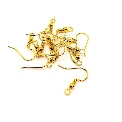 100 Pcs Gold Fish Hook Earring Wires