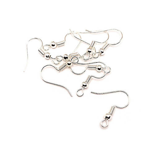 100 Pcs Silver Fish Hook Earring Wires