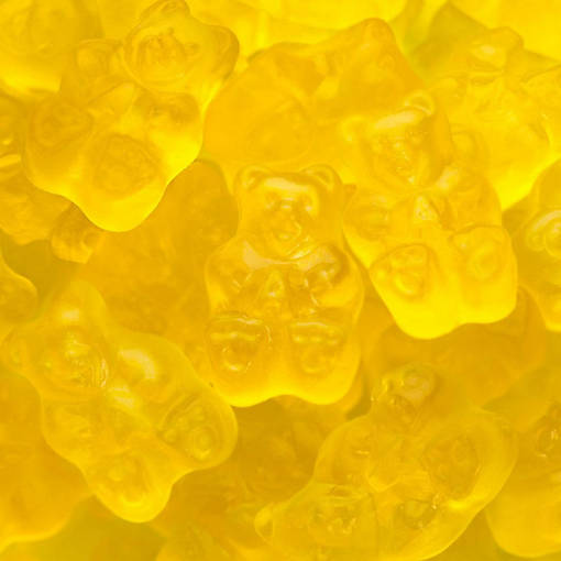 100 Pcs Yellow Candy Mango Gummi Bears (1 lb)
