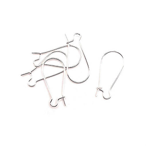 100 Pieces Silver Plated Earring Wires