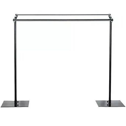 10ft Black Dual Cross Bar Backdrop Stand