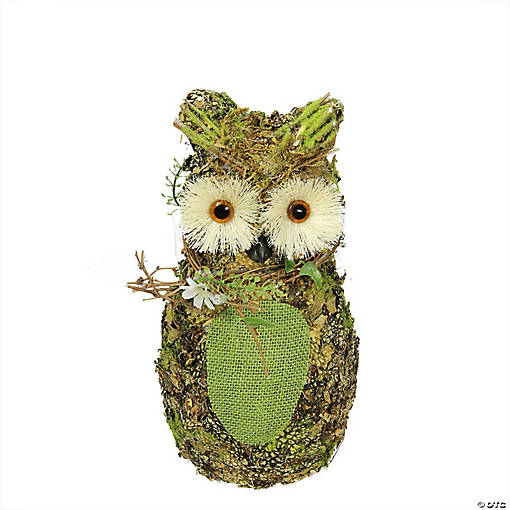11" Decorative Owl Spring Table Top Figure