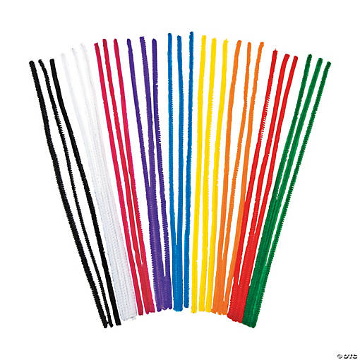12" Bulk 250 Pc. Classic Solid Color Chenille Stem Classpack