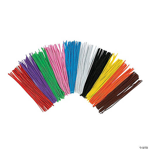 12" Mega Bulk 1000 Pc. Classic Solid Color Chenille Stem Classpack