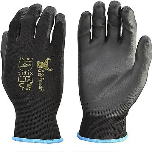 12 PAIRS Men Work Gloves, Lightweight Grip Gloves For Work, Medium