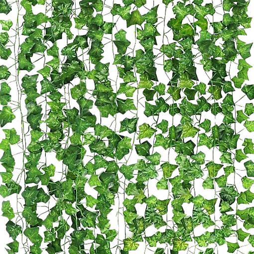 12 PCS Artificial Ivy Leaf Plants Garland