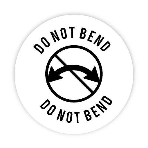 120 Do Not Bend, Packaging Stickers