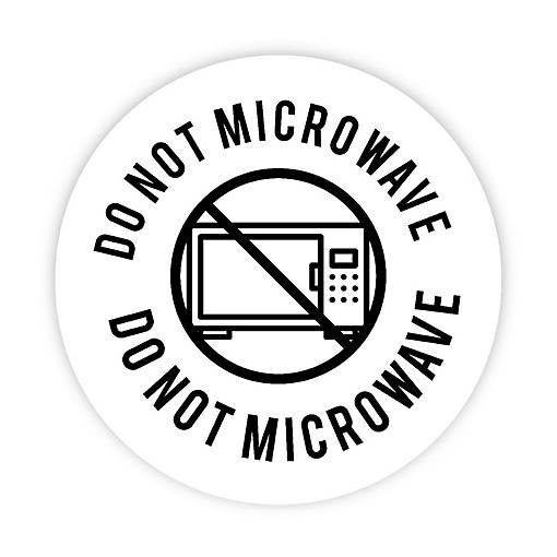 120 Do Not Microwave, Packaging Stickers